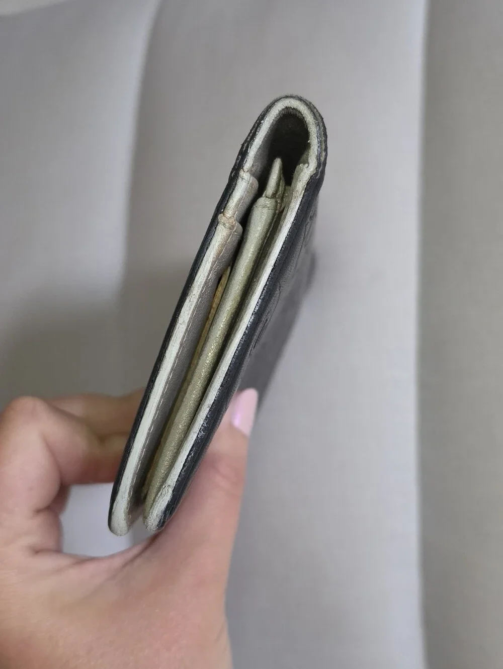 Authentic Chanel Long Clutch/Wallet Black Leather